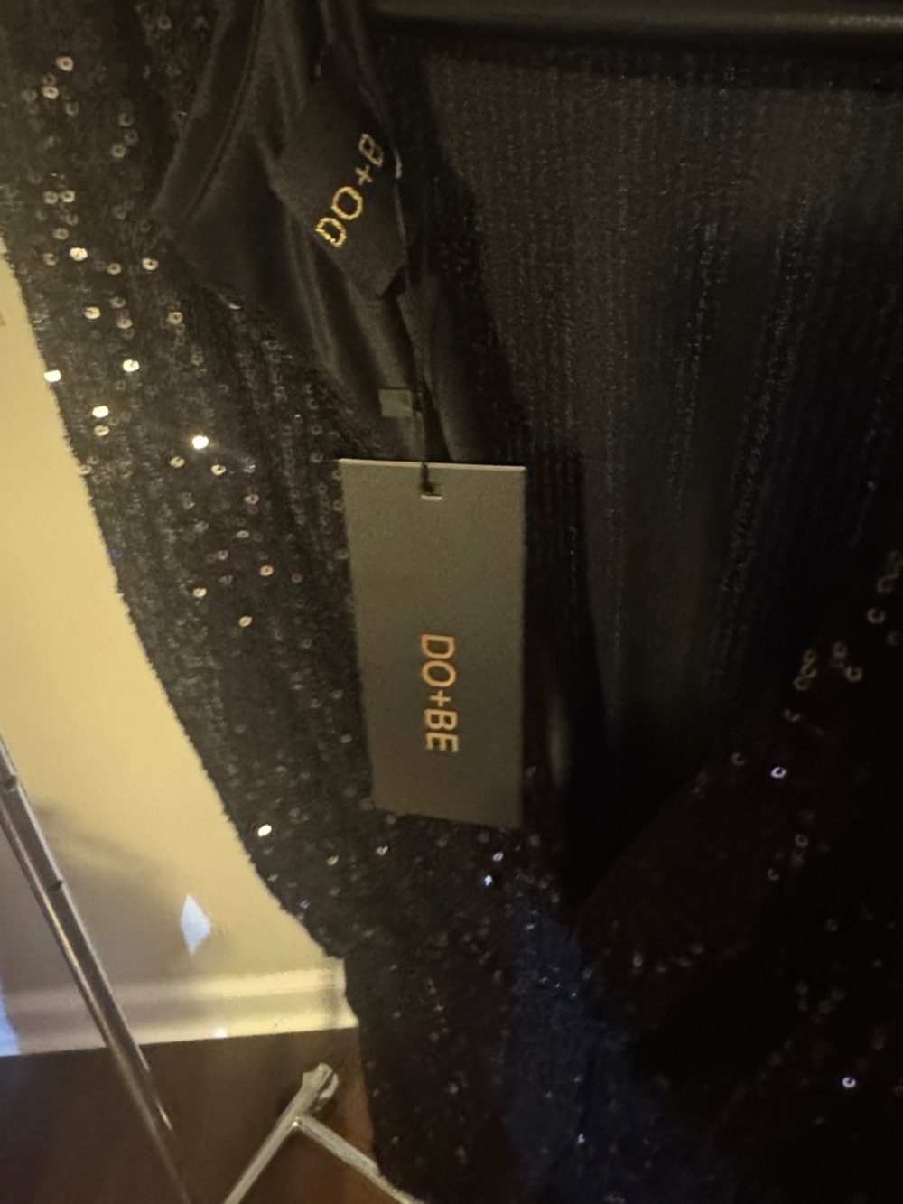 DO+BE Black Sequin Short Party Dress - Picture 6 of 9